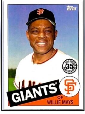 Willie Mays 2020 Topps 35th Anniversary Giants Baseball Card